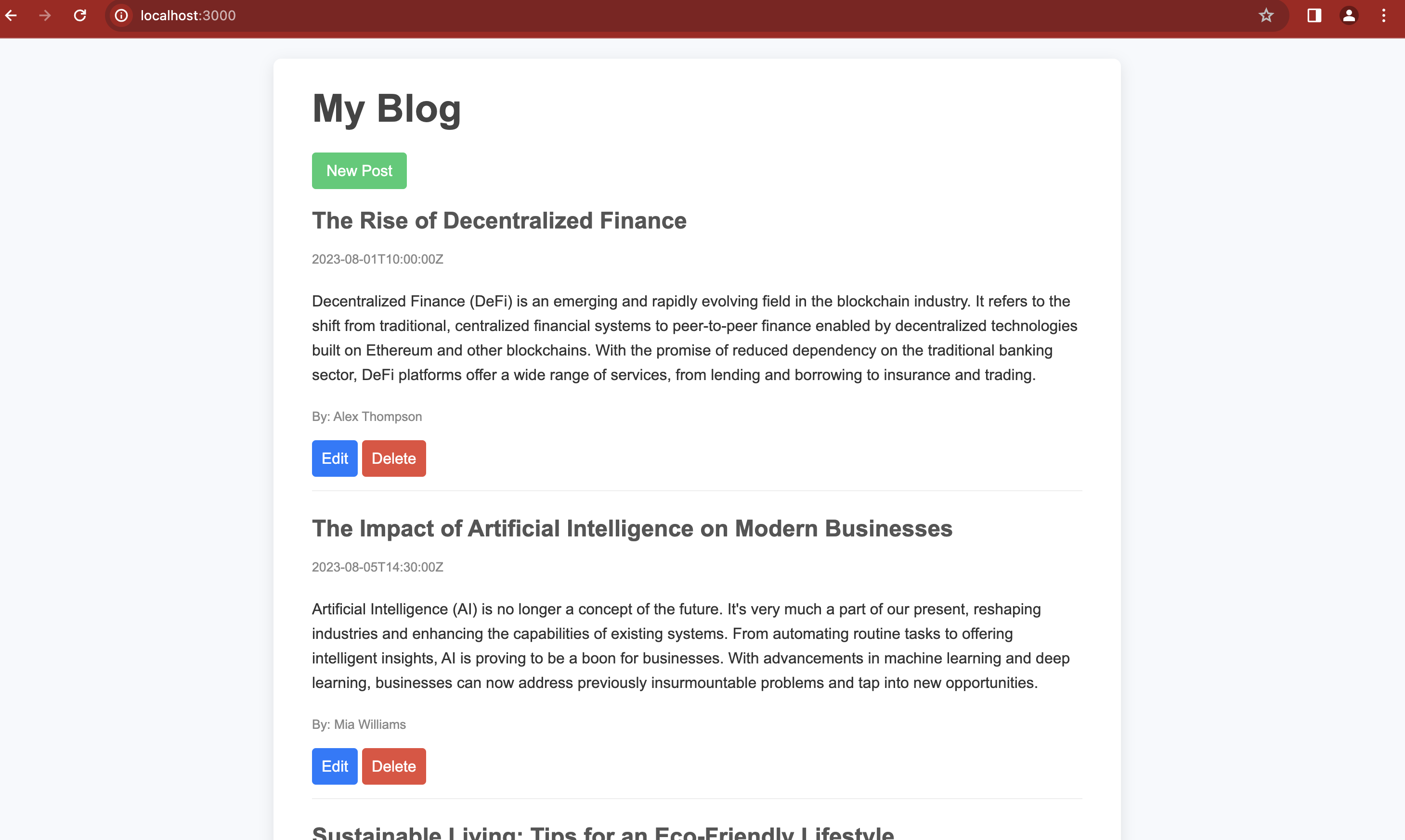 Blog API Project
